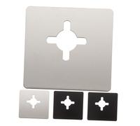 Homoyoyo 4 pièces Lot de Plaques de Renfort Acier Inoxydable pour Serrure de Porte Plaques Épaisses de Réparation et Fixation pour Poignée et Pêne Dormant Protection Renforcée et Montage