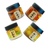 Homoyoyo 4 Pièces Miniature Drink Bottles Lightweight Pretend Play Food Accessories for Dollhouse Kitchen Decor Creative Mini Beverage Props for and Collectors