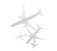 Homoyoyo 4 Pièces Modèles Miniatures Avions Plastique pour Paysage Micro Urbain Figurines Précises pour Maquettes Architecture et Planification Décorations Polyvalentes pour Bureau et