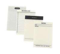 Homoyoyo 4 pièces Notes Adhésives Transparentes Autocollantes Autocollants Réutilisables pour Bureau École Maison et Organisation de Planning