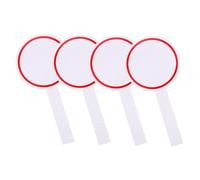 Homoyoyo 4 pièces Paddles Effaçables à Sec pour Notation Tableau Portable Simple Face avec Poignée Ergonomique pour Jury et Vote