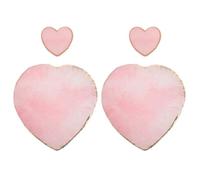 Homoyoyo 4 Pièces Palette de Nail Art en Résine Forme Cœur 4 Pcs, Palette de Couleurs avec Bord Doré, Surface Mate Antidérapante, Accessoires pour Mélange Vernis et Présentation Ongles,