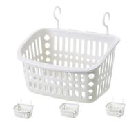 Homoyoyo 4 pièces Panier de Rangement Suspendu avec Crochets Pratiques Hamac pour Petits Animaux Lit Léger pour Hamster Rat et Cochon Installation Facile sans Outils Lot de Blanc Gris