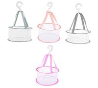 Homoyoyo 4 pièces Panier de Séchage Multifonctionnel pour Outils de Maquillage Panier Maille pour Séchage de Pinceaux et Vêtements Gris pour Salle de Bain et Rangement