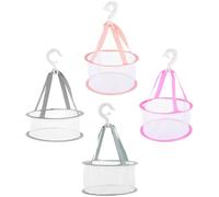 Homoyoyo 4 pièces Panier Séchage Maquillage Maille Lot de Filets Suspendus pour Brosses Éponges et Petits Textiles Rangement Salle de Bain Polyvalent Protection et Organisation