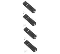 Homoyoyo 4 Pièces Panneau Arrière De La Sonnette Support Sabells Plaque De Sonnette Façade De Sonnette Accessoire De Sonnette Plaque De Couverture De Sonnette Noir Plastique