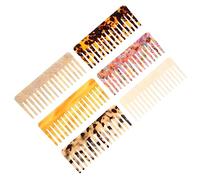 Homoyoyo 4 pièces Peigne Démêlant Acétate de Antistatiques pour Cheveux Bouclés Peignes Rectangulaires pour Hommes Femmes pour Shampooing et Utilisation Après Shampooing