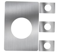 Homoyoyo 4 pièces Plaques de Renfort pour Serrure de Porte Dentrée Fixation Robuste pour Barillet Support de Couvercle pour Verrouillage Sécurisé