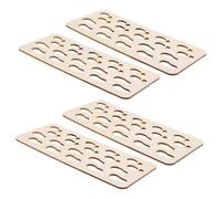 Homoyoyo 4 Pièces Pochoirs de Noël Réutilisables de Père Noël et pour Peinture sur Bois Mur Fenêtre Décoration Festive DIY