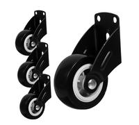 Homoyoyo 4 Pièces Poulie De Fond De Traduction Roues De Porte Coulissantes Roue De Guidage De Porte D'armoire De Meubles Noir Métal
