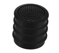 Homoyoyo 4 pièces Protection Haut Parleur Auto Maillée Noire Robuste Couverture Audio Tweeter Subwoofer Facile Installation
