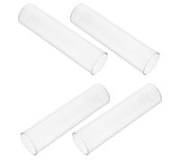 Homoyoyo 4 pièces Set de Petits Vases Tubes Verre Transparent pour Fleurs et Plantes Hydroponiques Décor Minimaliste et Design Artistique Support Élégant pour Décoration de Table et