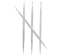 Homoyoyo 4 Pièces Stylo Nail Art Pointes Duales pour Décoration et Prise de Rhinestones Outils de Manucure Pratiques pour Créations Ongulaires