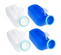 Homoyoyo 4 Pièces Urinal Portable pour Hommes Pot Urinaire de Voyage Plastique avec Échelle Urne Urinaire pour Personnes Âgées et Situation Urgence pour Activités Plein Air