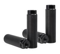 Homoyoyo 4 Repose-Pieds Arrière de Vélo en Alliage D'aluminium Antidérapants, Larges Trous, Compact, Adaptés BMX et Essieux Arrière, Accessoires Vélo pour Transport et Cyclisme