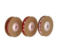 Homoyoyo 4 Rouleaux Ruban Décoratif 10 Mètres Rouge ou Polyester Imprimé Cœur, Résistant la Déchirure Emballage Présent de Mariage Boîte de Saint-valentin