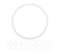 Homoyoyo 40 Pièces Anneaux Plastique Blancs pour Attrape-Rêves Cercles Ronds Non Finition pour Couronnes Végétales et Macramé Accessoires DIY Création Décoration Intérieure