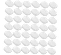 Homoyoyo 40 Pièces Coussinets Clip Boucles Oreilles Ovales Transparente Coussins Douleur et Antidérapants pour Clips Oreilles Accessoires Confortables pour Femmes