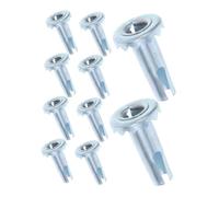 Homoyoyo 40 Pièces Metal Caster Wheel Sleeves For Chair Legs Iron Cap Stem Socket Inserts For Office Furniture Replacement Low Noise And Easy Installation