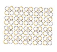 Homoyoyo 40 pièces S Shape Stainless Steel Jewelry Hooks Clasp Set For DIY Necklace And Bracelet Making Durable Connector And For Secure Fastening