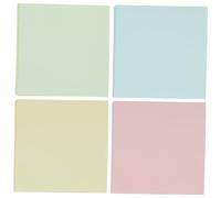 Homoyoyo 400 pièces Notes Autocollantes Colorées Memo Pads Adhésifs Forts Bloc Notes Portable Simple Design pour Bureau École et Maison