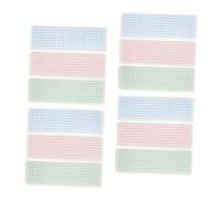 Homoyoyo 45 Pièces Washi Tape Storage Boards Planches Sub Packing Plastique avec Coins Arrondis pour Bureau et Scrapbooking Design et Portable Assortiment Vert Bleu Rose