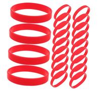 Homoyoyo 48 Pièces Bracelet En Silicone Rouge Bracelets Fins En Silicone Bandes D'identification Des Partis Pour Enfants Gel De Silice