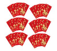 Homoyoyo 48 Pièces Lunar Chinese Envelopes Year Of The Horse Thick Paper Lucky Money Pocket For Chinese Year Festival Gift