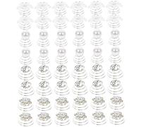 Homoyoyo 48 pièces Pince à Cheveux Spirale Perles pour Mariage Lot de Épingles à Cheveux pour Élégantes et Tressées Accessoire de Fête Mariage