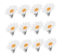 Homoyoyo 48 Pièces Pinces à Cheveux Mini Marguerites Résistantes Décoloration Légères et Élégantes pour Femmes et Filles Accessoires Floraux pour Mariage Fête et Usage Quotidien Lot