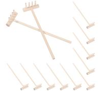 Homoyoyo 48Pcs Mini Râteau De Jardin Zen Outils: Râteau À Sable Accessoire De Jardin Zen Ensemble De Sable en Bambou Mini Boîte De Lissage en Bambou Accessoires pour Décoration