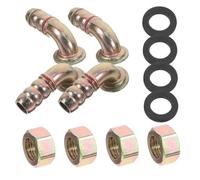 Homoyoyo 4ensembles Adaptateur De Rapide Flexible Pour De Embouts à Vis Pour Entretien De Cuisinière Joint Pour Angles Installation Variés