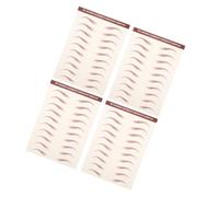Homoyoyo 4feuilles Autocollants De Sourcils Réalistes Imperméables Sourcils Naturels Adhésifs Faciles à Appliquer Pour Femmes Déplacement