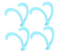 Homoyoyo 4paires Crochet Extension Pour Masque Silicone Semi-transparent Antidouleur Réducteur De Pression Accessoires Pratiques Pour Elastiques De Masque Bleu