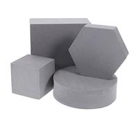 Homoyoyo 4pièces Accessoires Photo Cube Géométrique Mousse pour Cosmétiques Et Bijoux Décorations Pratiques pour Photographie De Produits pour Intérieur Et Extérieur