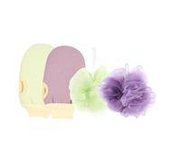 Homoyoyo 4pièces Bain Et Éponges Exfoliantes Pour Douche Boule De Douche Luffa Brosse à Dos Pour Gommage Corporel