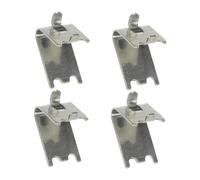 Homoyoyo 4pièces Clips Étagère Pour Congélateur Acier Inoxydable Support Solide Incurvé Lot De Fixation Pour Étagères De Frigo Installation Facile Et Compatible Usages Domestiques