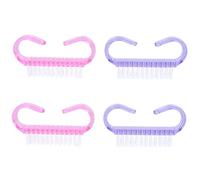 Homoyoyo 4pièces Lot De Brosses à Ongles Pour Nettoyage Mains Et Ongles Vert Rose Manche Plastique