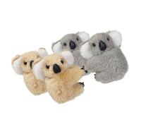 Homoyoyo 4pièces Lot de Pinces à Cheveux Koala Peluche Pinces Mignonnes pour Donner du Volume Accessoires de Cheveux Amusants pour Femmes et Filles