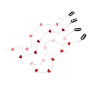 Homoyoyo 4pièces Love Shape Decorative Hair Clips with Invisible Hairpin Adorable Heart Hair Accessories for Women for Daily Wear and Special Occasions