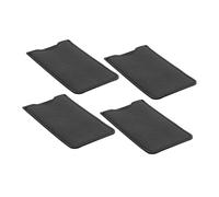 Homoyoyo 4pièces Peignes Avec Étui Cuir Synthétique Doux Pochette De Rangement Portable Pour Voyage Et Usage Quotidien Protection Douce Pour Cheveux Et Cuir Chevelu Pochette Pratique Noir