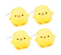 Homoyoyo 4pièces Petit à Forme De Poule Jaune Adorable Poche De Changement pour Pâques Et Décoration Animal