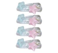 Homoyoyo 4pièces Petites Pinces à Cheveux Étoile Set de Accessoires Décoratifs pour Cheveux Courts pour Filles et Adolescentes