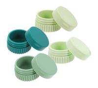 Homoyoyo 4pièces Pilulier De Voyage Portable Silicone Boîte à Pilules De Poche Distributeur De Couleurs Assorties Pour Organisation Quotidienne