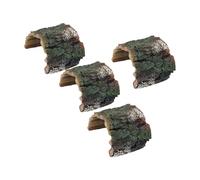 Homoyoyo 4pièces Plateforme pour Tortues Résine Rampe De Repos pour Aquarium Et Terrarium Lot de Petites Îles De Repos pour Reptiles Aquatiques