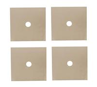 Homoyoyo 4pièces Protège-brûleur De Gaz Résistant Chaleur Tapis De Cuisson Antiadhésif Réutilisable Beige Avec Ajustable Protège Gazinière Et Facilite Le Nettoyage