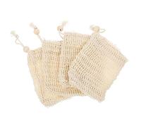 Homoyoyo 4pièces Sac à Exfoliant Maille Pour Douche Poche De Économiseur Avec Corde De Suspension Pour
