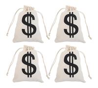 Homoyoyo 4pièces Sacs à Trésor à Cordon Tissu Petits Sacs à Monnaie Organisateurs pour Bijoux Bonbons et Objets de Voyage