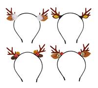 Homoyoyo 4pièces Serre-tête de Noël Lot Dessins Animés Coiffe de Noël pour Accessoires de Cheveux Style Aléatoire