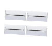 Homoyoyo 4pièces Support De Clippage pour Cloison De Bureau Écran De Séparation Amovible Abs Fixation Facile Et pour Organiser Espace De Travail
